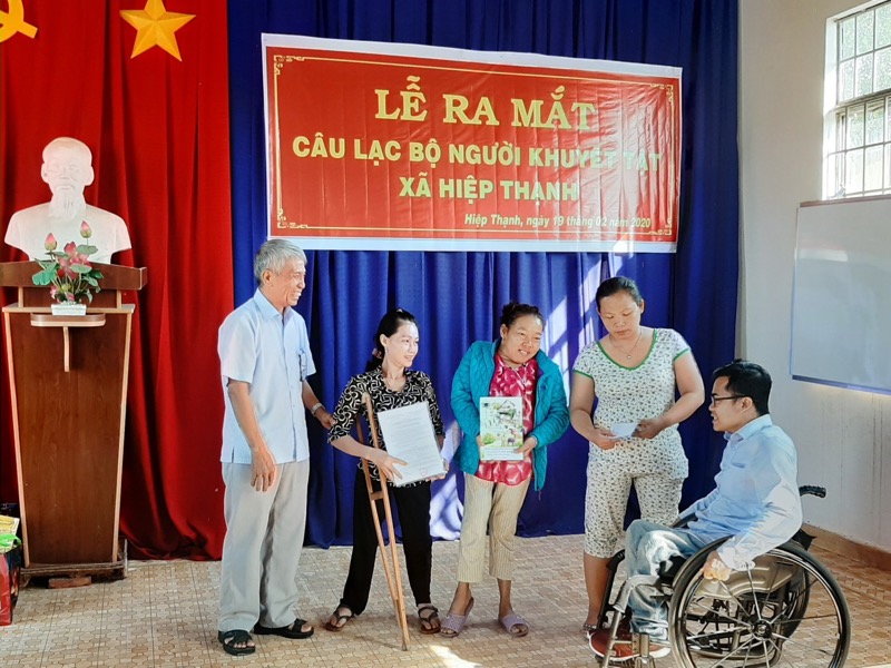 Thành lập Câu lạc bộ người khuyết tật xã Hiệp Thạnh, huyện Bến Cầu, tỉnh Tây Ninh